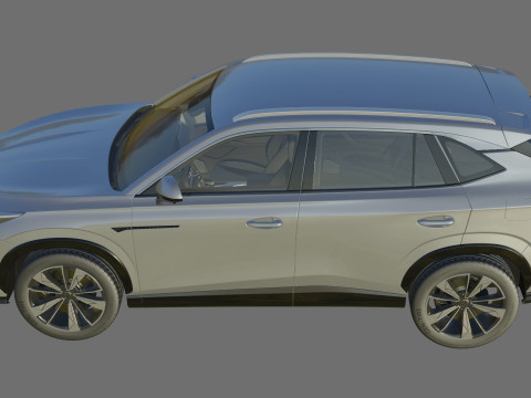 MG HS 2025 with interior 3D Model
