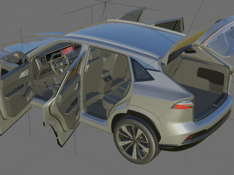 MG HS 2025 with interior 3D Model