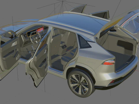 MG HS 2025 with interior 3D Model