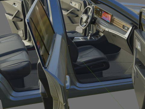 MG HS 2025 with interior 3D Model