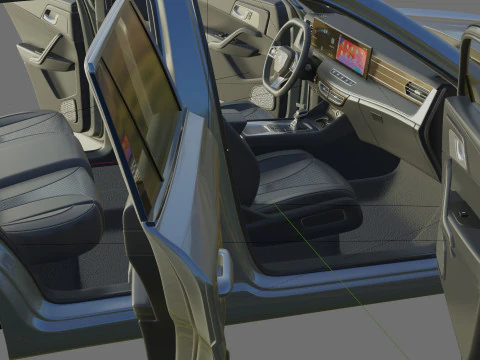 MG HS 2025 with interior 3D Model