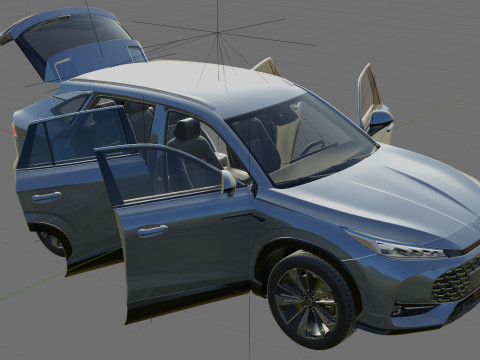 MG HS 2025 with interior 3D Model