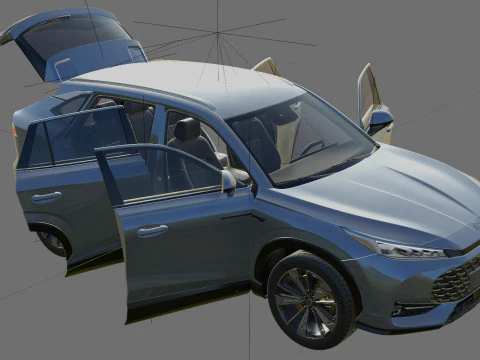 MG HS 2025 with interior 3D Model