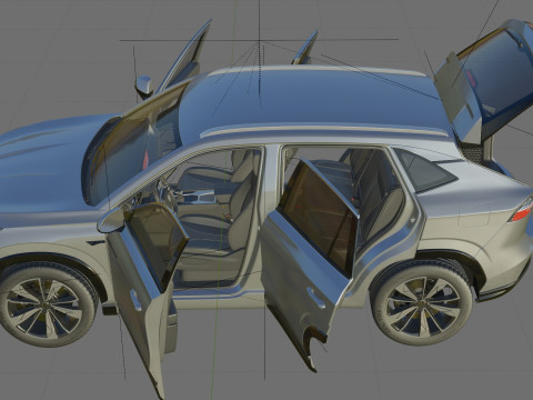 MG HS 2025 with interior 3D Model