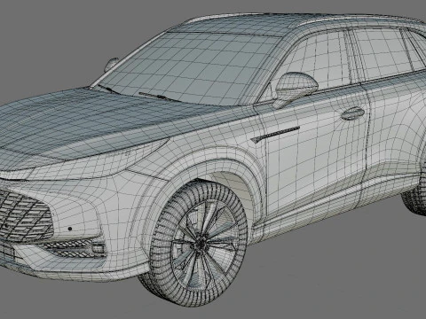 MG HS 2025 with interior 3D Model