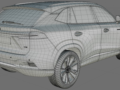 MG HS 2025 with interior 3D Model