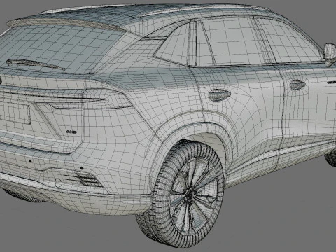 MG HS 2025 with interior 3D Model