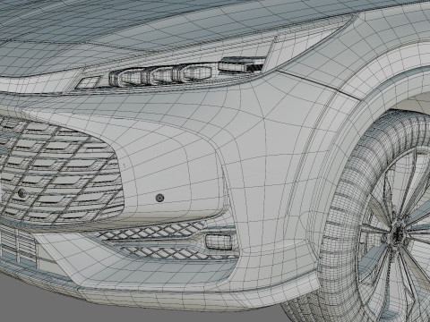 MG HS 2025 with interior 3D Model