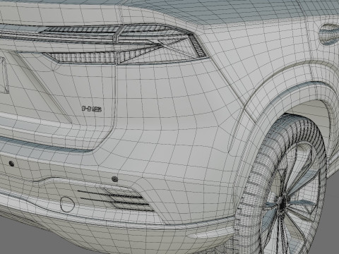 MG HS 2025 with interior 3D Model