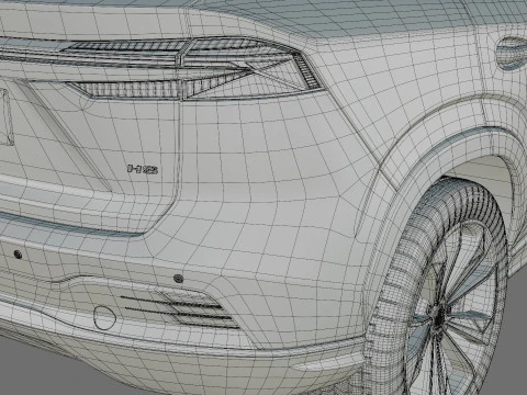 MG HS 2025 with interior 3D Model