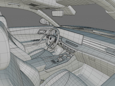 MG HS 2025 with interior 3D Model