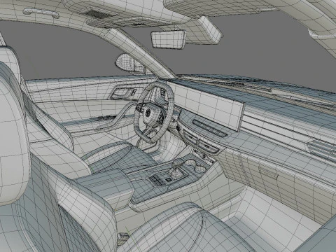 MG HS 2025 with interior 3D Model