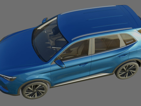 MG ZS 2025 with interior 3D Model