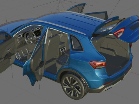 MG ZS 2025 with interior 3D Model