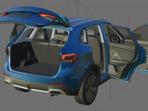 MG ZS 2025 with interior 3D Model