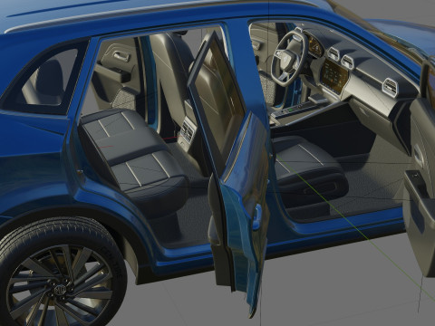 MG ZS 2025 with interior 3D Model