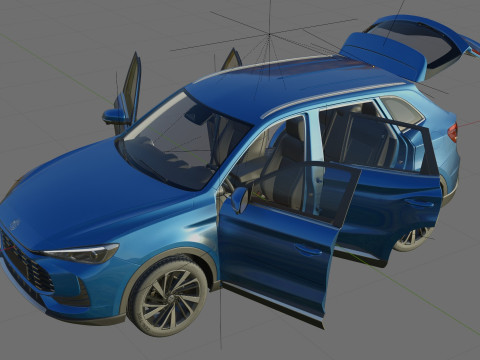 MG ZS 2025 with interior 3D Model