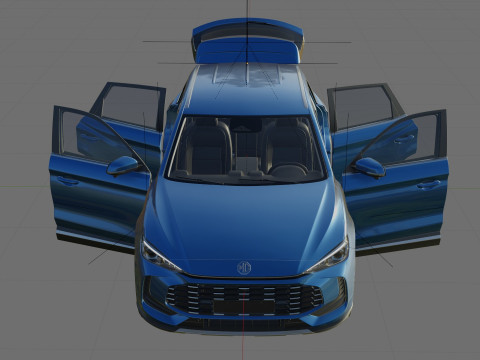 MG ZS 2025 with interior 3D Model