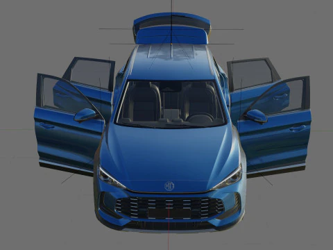 MG ZS 2025 with interior 3D Model