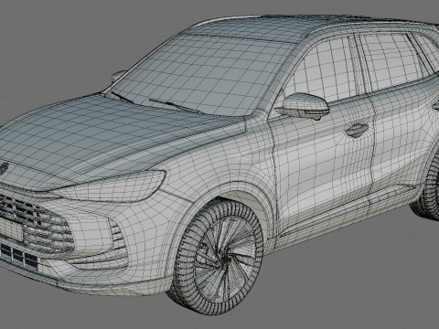 MG ZS 2025 with interior 3D Model