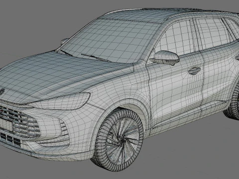 MG ZS 2025 with interior 3D Model