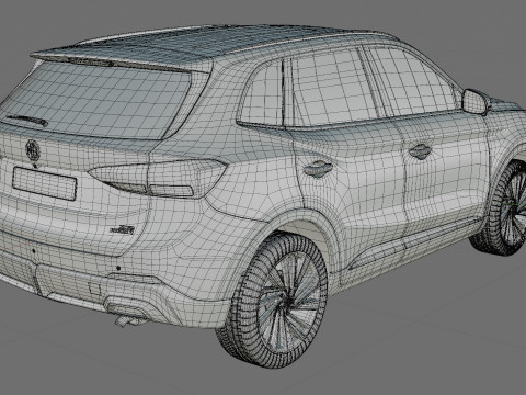 MG ZS 2025 with interior 3D Model