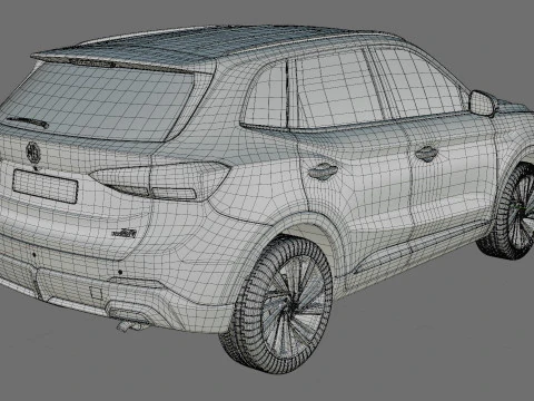 MG ZS 2025 with interior 3D Model