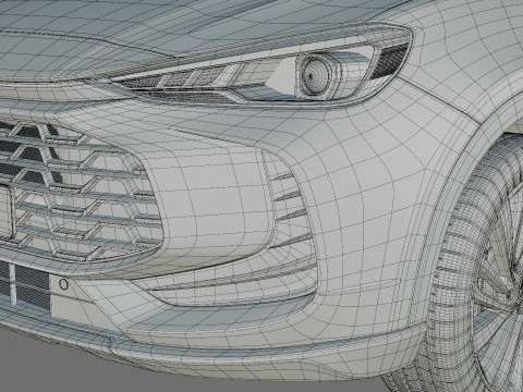 MG ZS 2025 with interior 3D Model