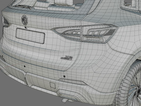 MG ZS 2025 with interior 3D Model
