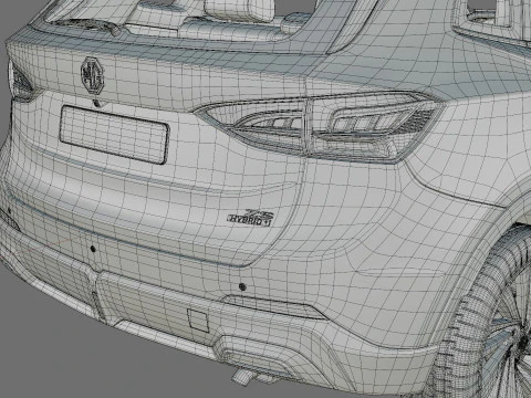 MG ZS 2025 with interior 3D Model
