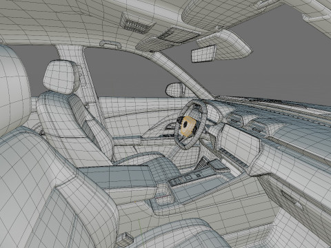 MG ZS 2025 with interior 3D Model