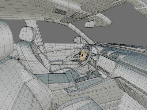 MG ZS 2025 with interior 3D Model