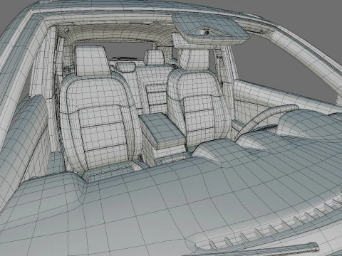 MG ZS 2025 with interior 3D Model
