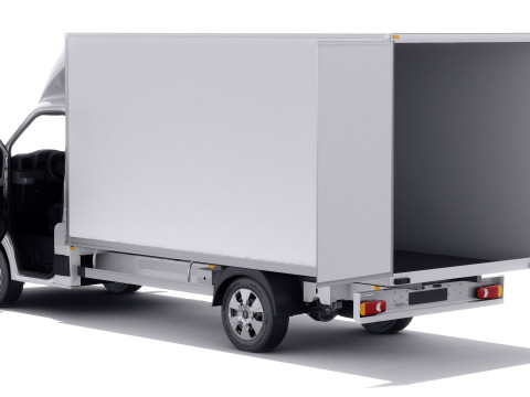 Renault Master Box Truck 2024 with interior Modello 3D