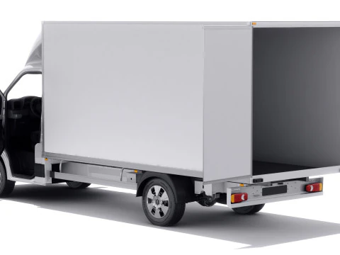 Renault Master Box Truck 2024 with interior 3D Model