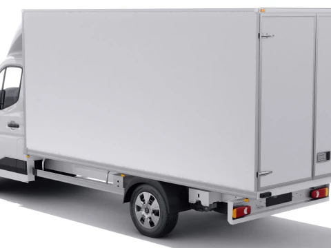 Renault Master Box Truck 2024 with interior 3D Model