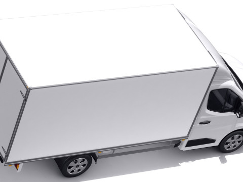 Renault Master Box Truck 2024 with interior Modello 3D