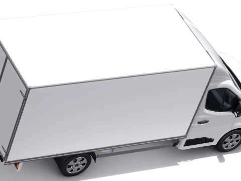 Renault Master Box Truck 2024 with interior 3D Model