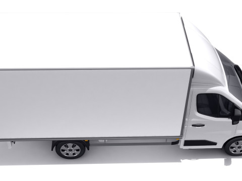 Renault Master Box Truck 2024 with interior Modello 3D