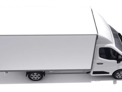 Renault Master Box Truck 2024 with interior 3D Model