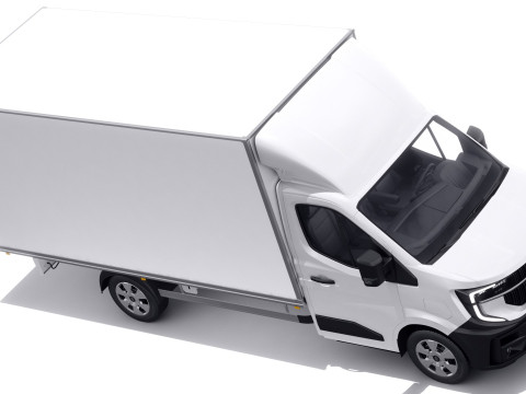 Renault Master Box Truck 2024 with interior Modello 3D
