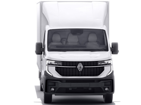 Renault Master Box Truck 2024 with interior Modello 3D