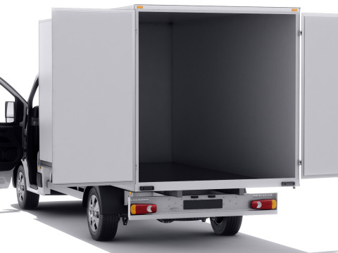 Renault Master Box Truck 2024 with interior Modello 3D