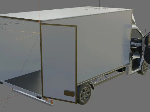 Renault Master Box Truck 2024 with interior 3D Model
