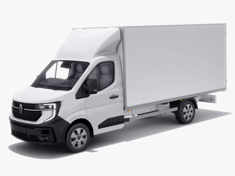 Renault Master Box Truck 2024 с салоном 3D Модель