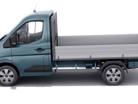 Renault Master pick-up 2024 with interior Model 3D