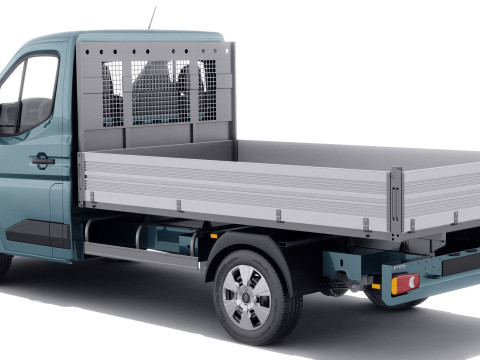 Renault Master pick-up 2024 with interior Model 3D