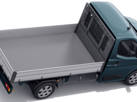 Renault Master pick-up 2024 with interior Model 3D