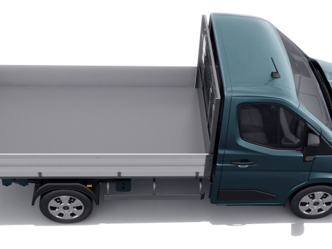 Renault Master pick-up 2024 with interior Model 3D