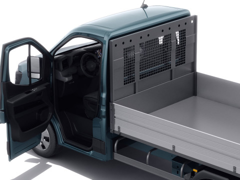 Renault Master pick-up 2024 with interior Model 3D